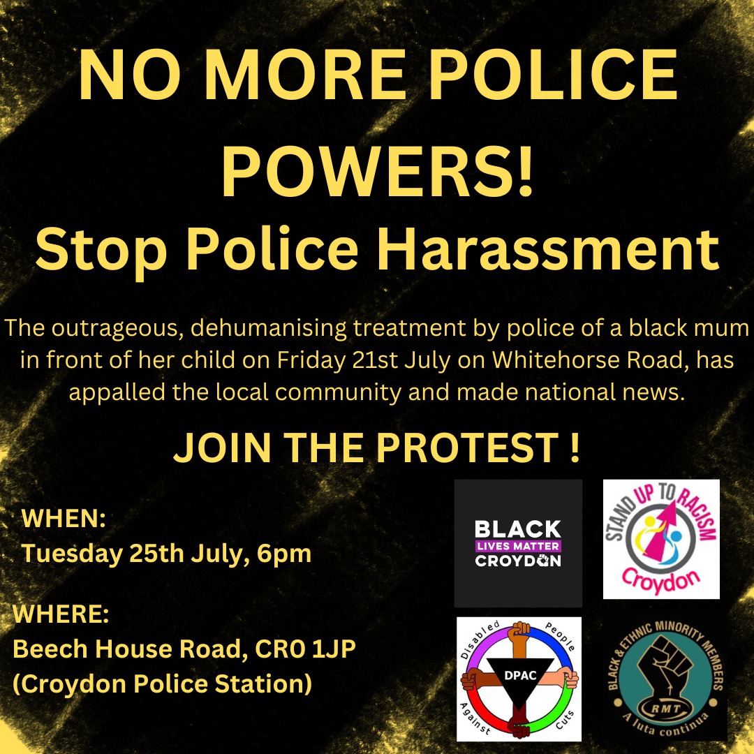 <a href="/BLMUK/">🅱🅻🅰🅲🅺 🅻🅸🆅🅴🆂 🅼🅰🆃🆃🅴🆁.🆄🅺</a> 
<a href="/AntiRacismDay/">Stand Up To Racism</a> <a href="/SLSUTR/">Stand Up to Racism - south London</a> <a href="/unisonglr/">UNISON Greater London</a> <a href="/grblackleft/">GrBlackLeft</a> <a href="/UnisonMerton/">Unison Merton Branch</a> <a href="/mertonsutr/">Mertonsutr</a> <a href="/croydonsutr/">Croydon Stand Up to Racism</a>