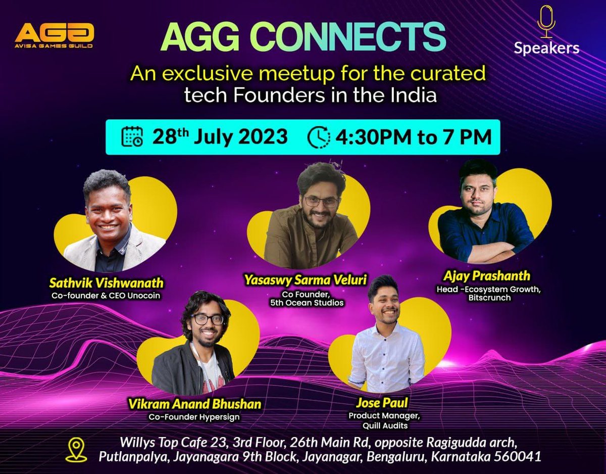 🔓Unlocking the power of cutting-edge tech at #AGGConnects!

Join our incredible lineup of speakers and discover the latest tech trends and innovations.

Let's unleash innovation and embrace the possibilities of tomorrow. 

See you soon 👋🏻

#AvisaGamesGuild #Web3Gaming #Play2Earn