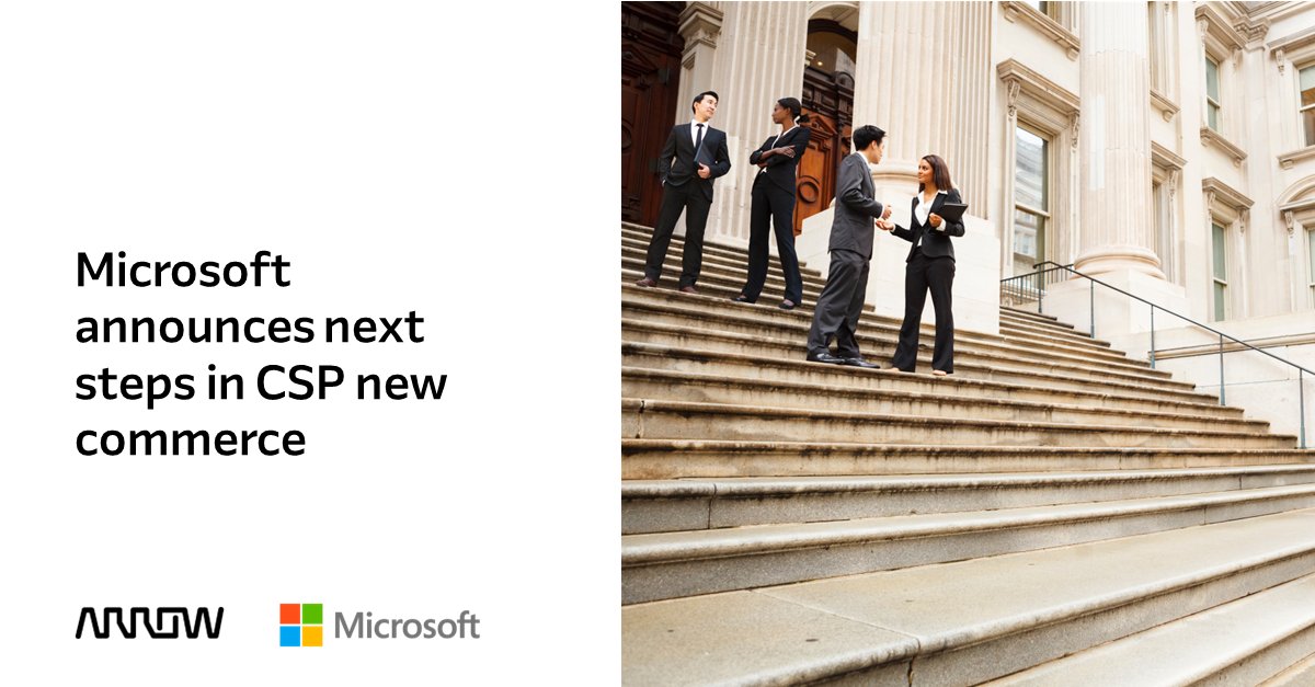 ArrowECS_UK's tweet image. Microsoft is taking important steps towards the retirement of the CSP legacy commerce platform. To find out more about these changes and find resources to support you when it comes to migrating your customers, read here: arw.li/6014Puljn

#MicrosoftCSP #NCE #NewCommerce