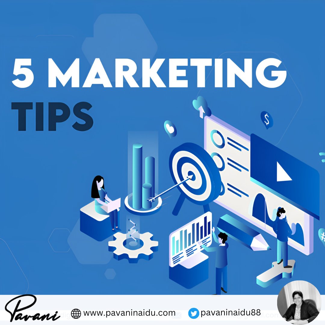 pavaninaidu88's tweet image. Master the Art of Success with These 5 Key Tips
#5marketingtips #marketingwisdom #digitalmarketinghacks #marketingmastery #growyourbiz #pavaninaidu #smm #DigitalMarketingTips