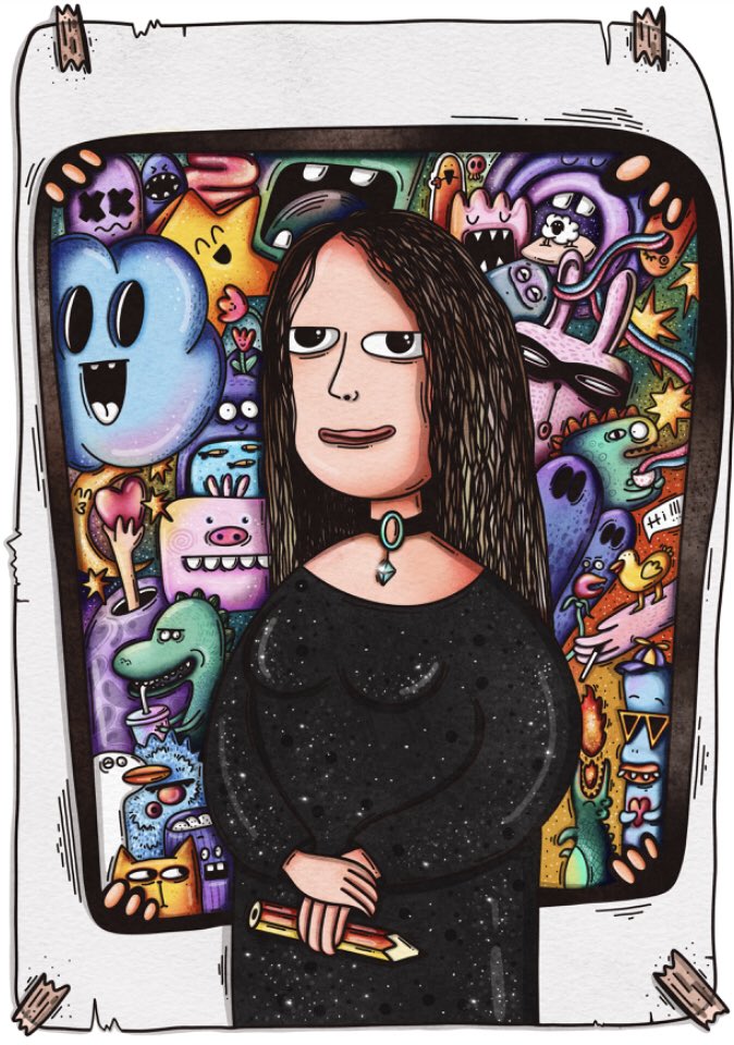 ✨GM and happy #TEZOSTUESDAY 

🖤 Mona Doodle
🖤 10 pieces left
🖤 3.5 xtz

Take your happy Mona🫶🏻⬇️