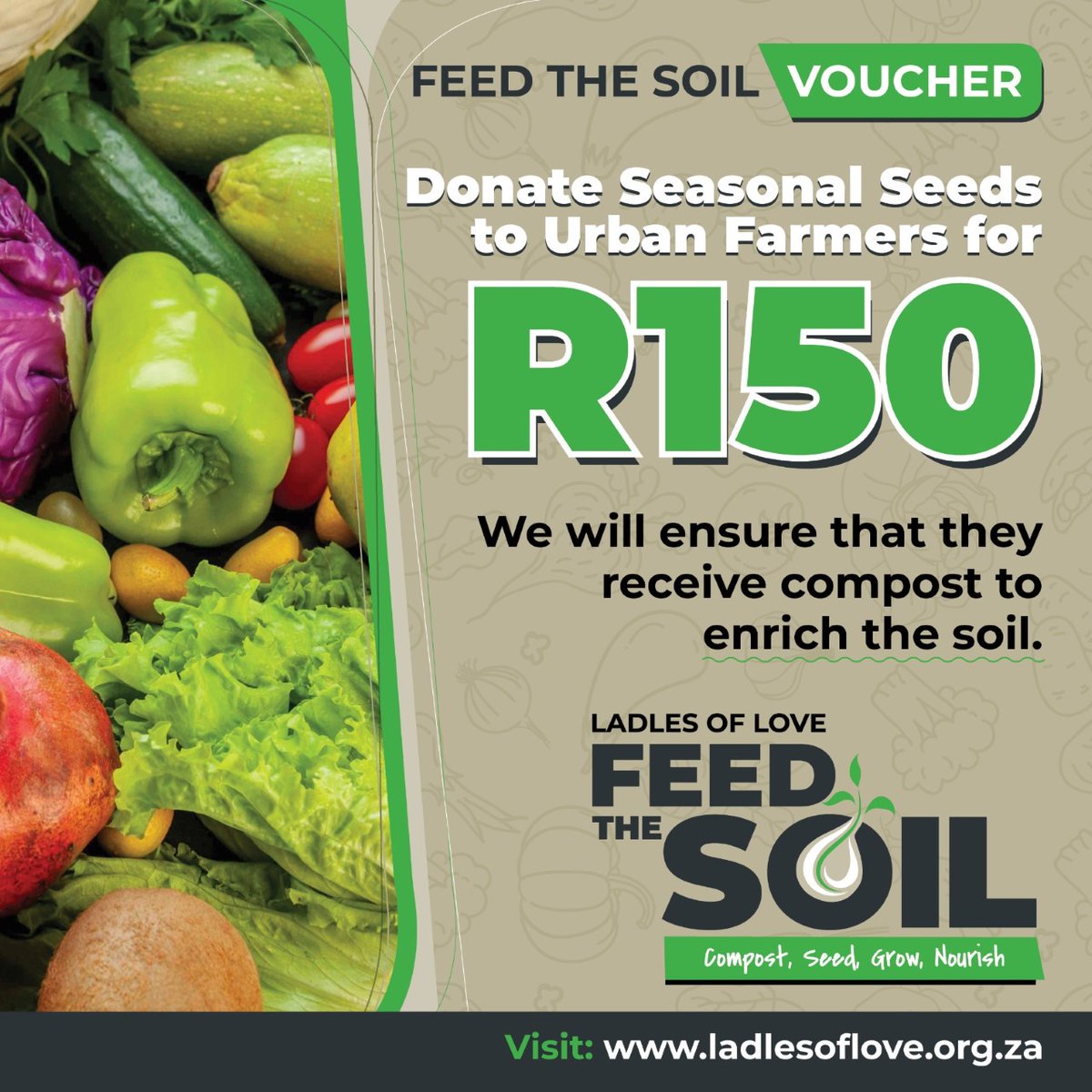 🌱 Join us at our Feed The Soil pop-up, where every week brings something new – from spinach to spring onions and organic eggs! 

🌿 Embrace sustainability, make a difference, and bring a friend along! Purchase your kit or donate seasonal seeds now: 
buff.ly/43CELrG