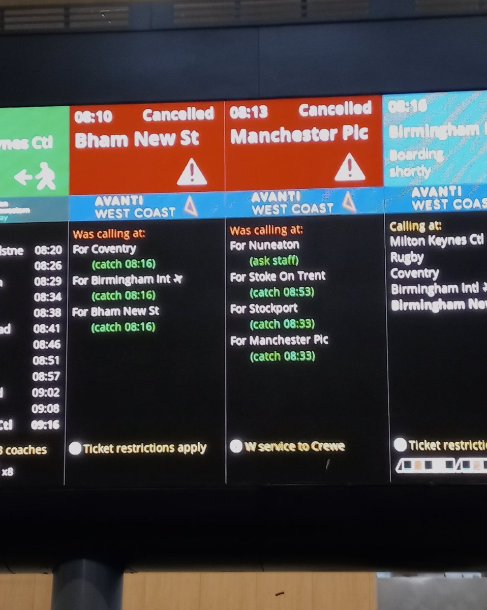 Avanti West Coast running their usual service again today.