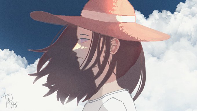 「cloud sun hat」 illustration images(Latest)｜5pages