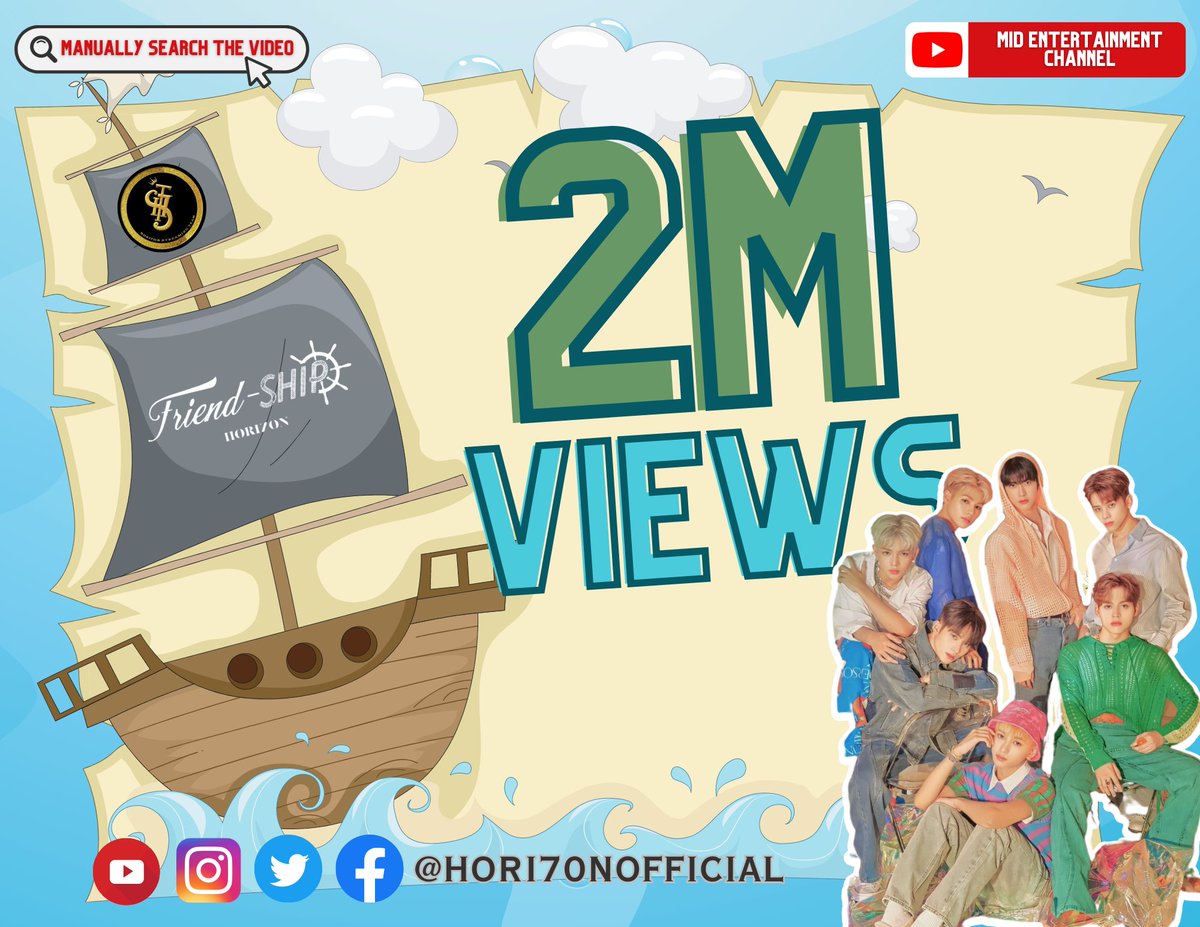H7NStreamTeam's tweet photo. 🎉 OUR 24 HOUR GOAL IS NOW UNLUCKED! 🎉

In just 22 hours, HORI7ON 'SIX7EEN' MV has now 1M Views and 48k Likes on MLD Ent. YT Channel.

Let's push another million!

🔗https://t.co/G6lUIzyJ0h

#HORI7ON_FRIENDSHIP
#HORI7ON_SIX7EEN_OUT_NOW
#HORI7ON #호라이즌
#WeAreOneForSeven https://t.co/G2Gb1fvPvO