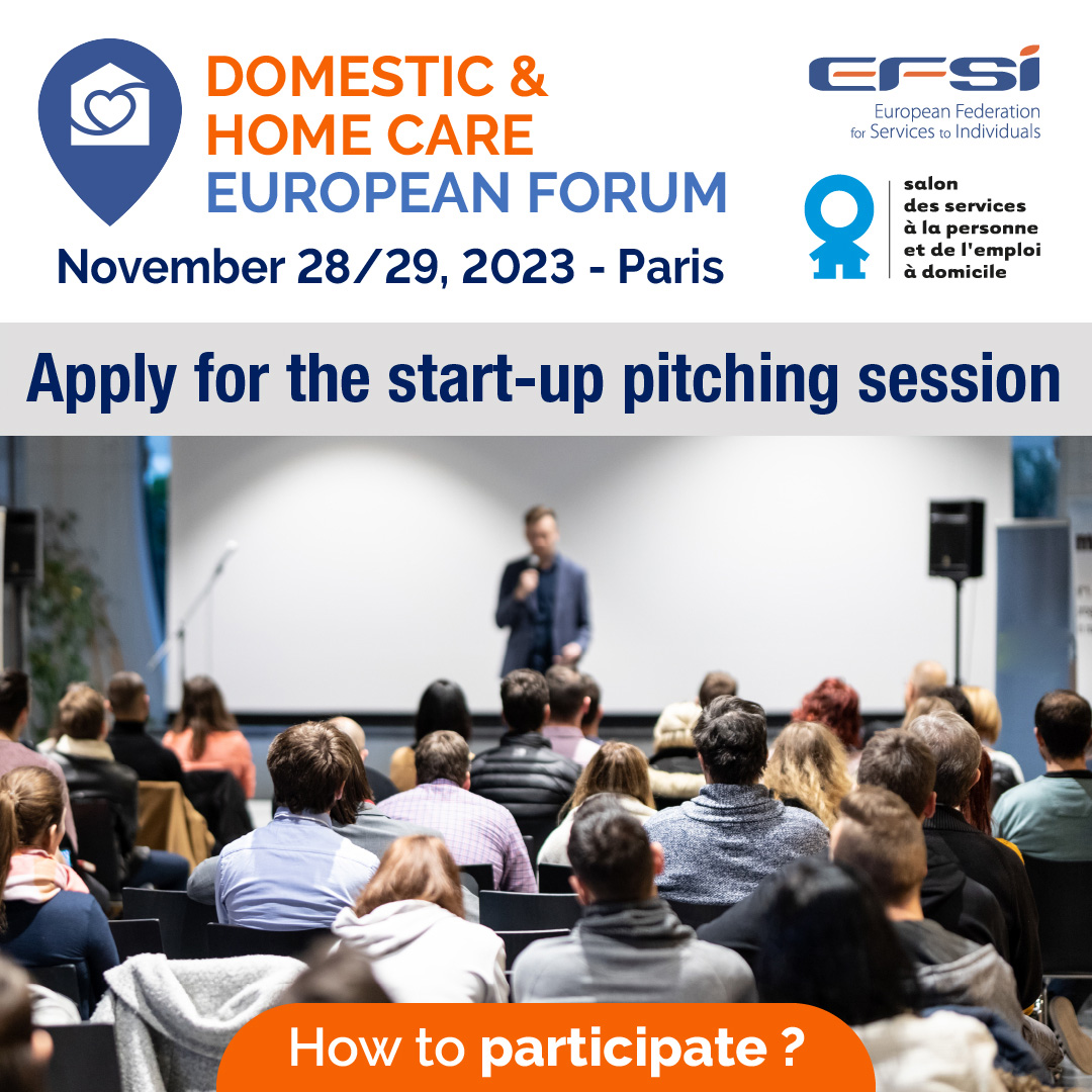 🚀 Are you working on an #innovative startup in the #PHServices sector? The application phase for the Domestic & Home Care European Forum pitching session is now open!

🗓 𝗦𝗲𝗽𝘁. 𝟳 𝗺𝗶𝗱𝗻𝗶𝗴𝗵𝘁 𝗖𝗘𝗧! 
 
🔗lnkd.in/eKZPZYRW

#DomesticWork #HomeCare #Childcare