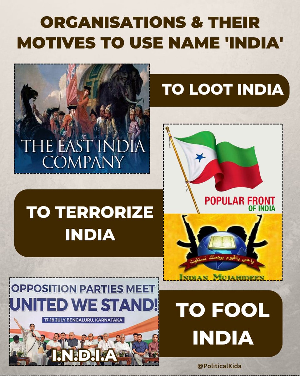 RT @PoliticalKida: To fool India, Alliance I.N.D.I.A https://t.co/RMFA7eZ5mU