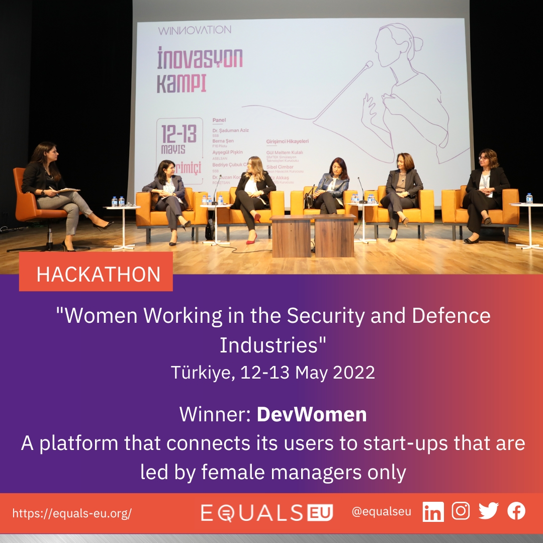 🔥 Looking back at the winner of the #equalseu #hackathon organized in Türkiye: 📷 DevWomen - a platform that connects its users to start-ups who are led by female managers only. @ Fatma Melisa Keklik and Egemen Palabıyık. equals-eu.org/outcomes/hacka…
<a href="/HAVELSANResmi/">HAVELSAN</a>