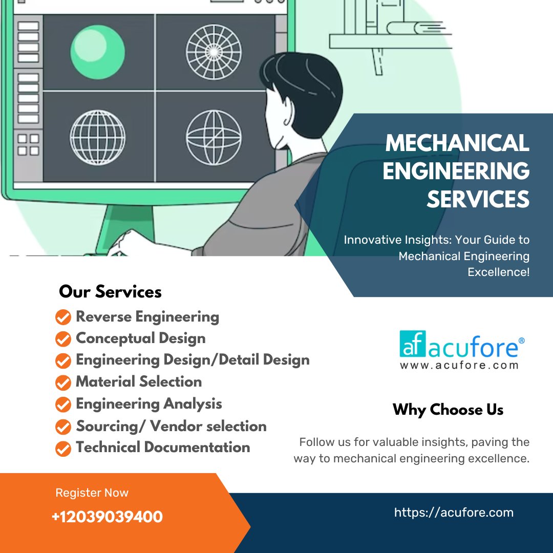 acufore.com

#MechanicalEngineering #ProductDevelopment #DesignProject #MechanicalSolutions #MechanicalEquipment #DesignServices #Mechanical #Engineering #Design #Solutions #MechanicalManufacturing #DesignCompanies #India #Bangalore #Acufore #AcuforeIndia