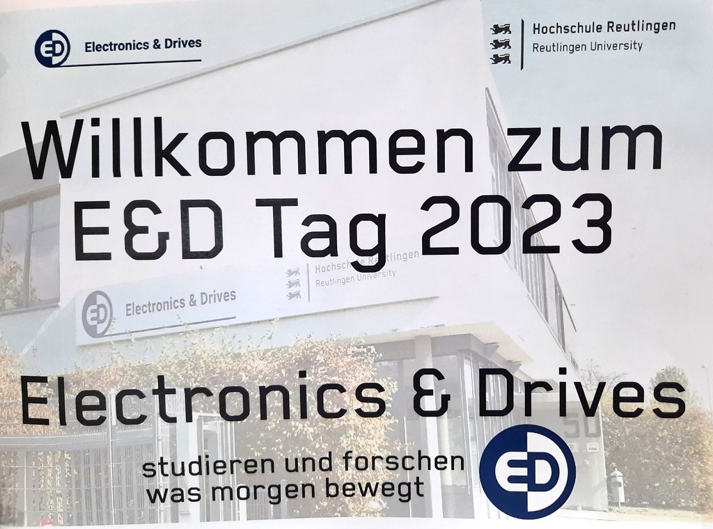 ElectronicsDrv's tweet image. Willkommen zum Tag des E&amp;amp;D 2023 @HS_Reutlingen. Wir freuen uns über vielfältigen Austausch mit unseren Industriepartnern zu den Themen #Leistungselektronik, #Mikroelektronik und elektrische #Antriebstechnik.