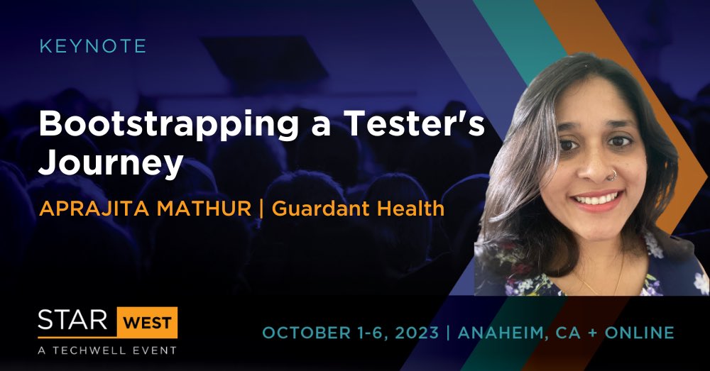 MathurAprajita's tweet image. I am thrilled to share that I will be keynoting at #STARWEST in October. The conference lineup is amazing and you can use code SW23SPK for a special $200 discount off in-person. I’m looking forward to seeing you in Anaheim !!
well.tc/5twg

#keynotespeaker #womenintech