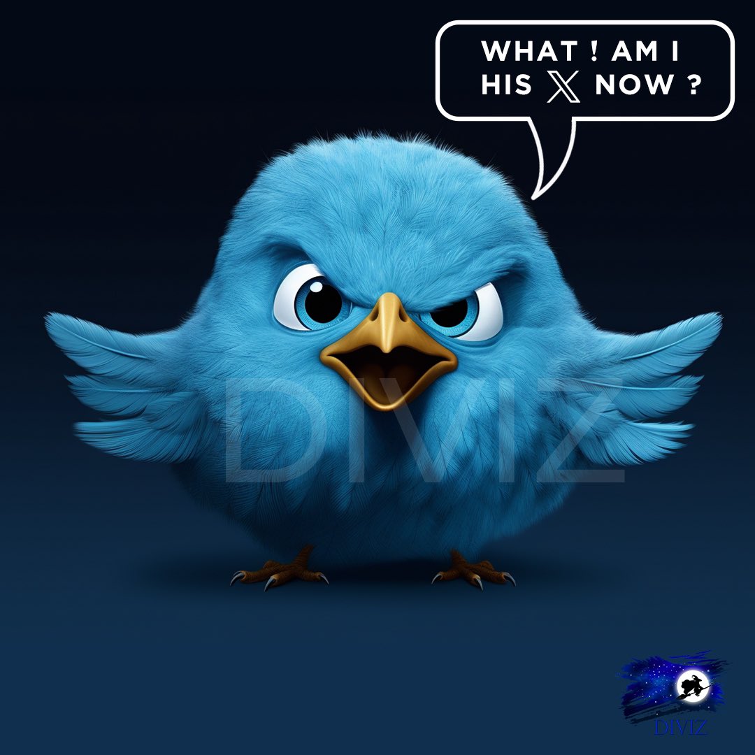 diviz_creative's tweet image. When “Twitter” turns into “X”.. the little bird has a lot to say ! #twitter #twittertox #x #elonmusk #tweets #ai #aigenerated #aiimages #aiart #diviz