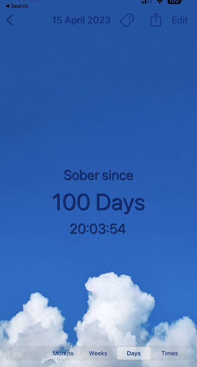 100 days sober… 🙂 #alcoholfree #alcoholawareness #alcoholism #recovery #RecoveryPosse #odaat #soberlife #sobriety #soberlifestyle #soberissexy #sobercurious #addiction #wedorecover #recoveryispossible #soberliving #sober #soberaf #motivation #sobermovement