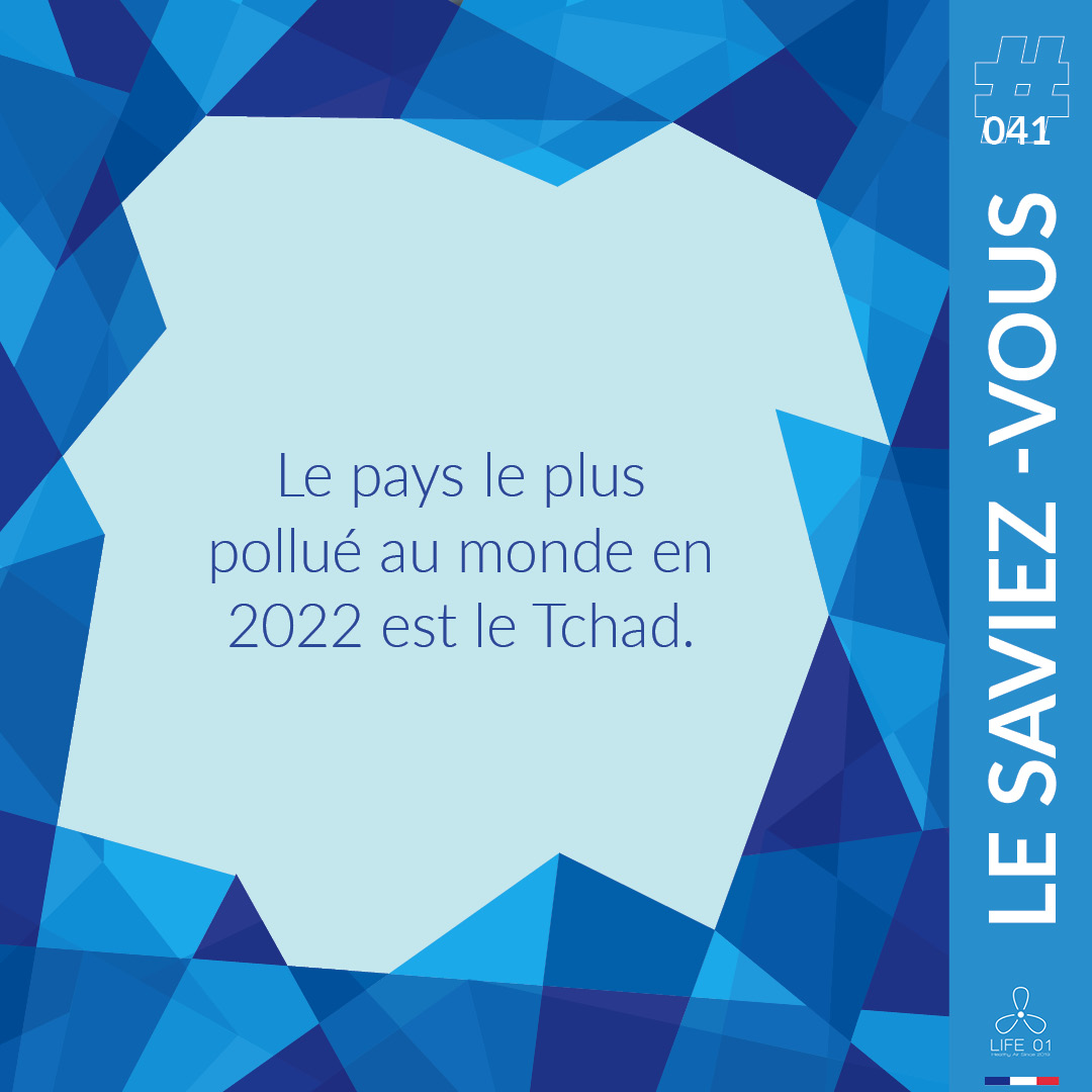 Le saviez-vous ? #041

Le pays le plus pollué au monde en 2022 est le Tchad.

Respirez informés avec <a href="/Life01QAI/">Life 01</a> !

#LeSaviezVous #QAI #IAQ #Life01 #Pollution #Air #Sante #Health #Bienetre #Iqair #Tchad

Source <a href="/IQAir/">IQAir</a> : ow.ly/Zwi250P7lBH