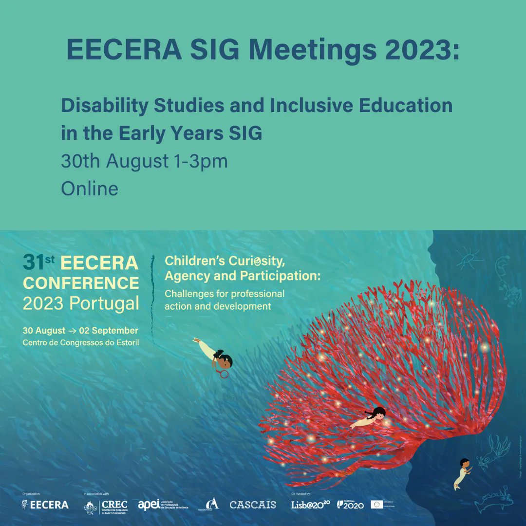 The EECERA Disability Studies and Inclusive Education in the Early Years SIG will be held online on 30th August between 1-3pm. 
Find more details including joining link here: 
buff.ly/46FmDAw
<a href="/EECERASIG_DSIE/">EECERA SIG - Disability Studies & Inclusive Ed</a>