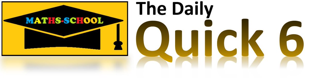 mathscloud's tweet image. Daily Quick 6 GCSE Questions
maths-school.co.uk/6perday.html 

#MathsSchool #Starters #Puzzle #DailyPuzzle