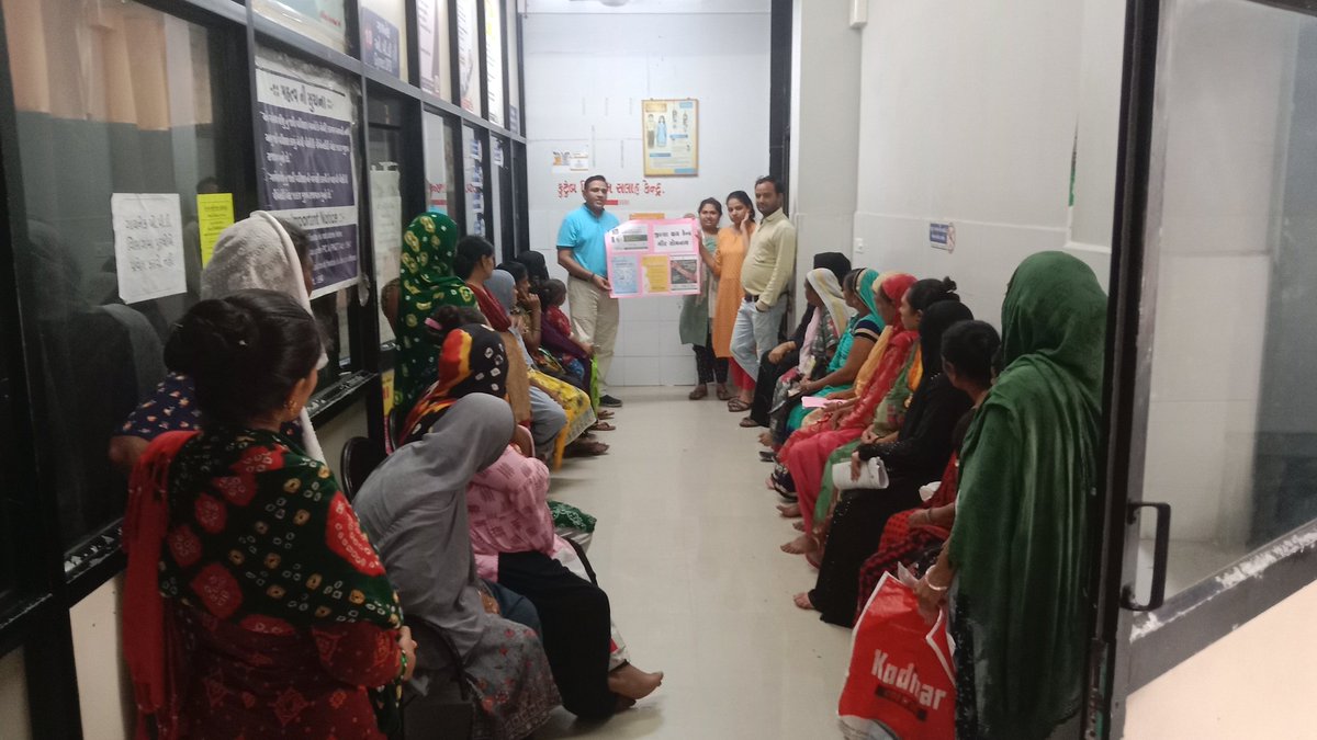 Civil hospital veraval Anc mother Meeting IEC... about Hepatitis Band c.Today in OPD. Gynecologist Dr. Neha. Dsbcc. Art counsellor Dto. subnodal officer Girsomnath