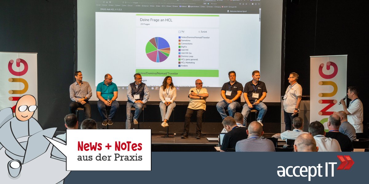 Ihre Fragen? Alles schweigt ... Wie  motiviert man dazu Fragen zu stellen? Mit der "Ask HCL" #App für die #DACHNUG50! acceptIT entwickelt App mit Domino Leap für <a href="/DNUG_Infos/">DNUG</a> Jetzt lesen! accept-it.de/unternehmen/ku…
#appdevelopment <a href="/HCLDigital/">HCL Digital Solutions</a> <a href="/HCLAmbassadors/">HCL Ambassadors Program</a> #dominoforever