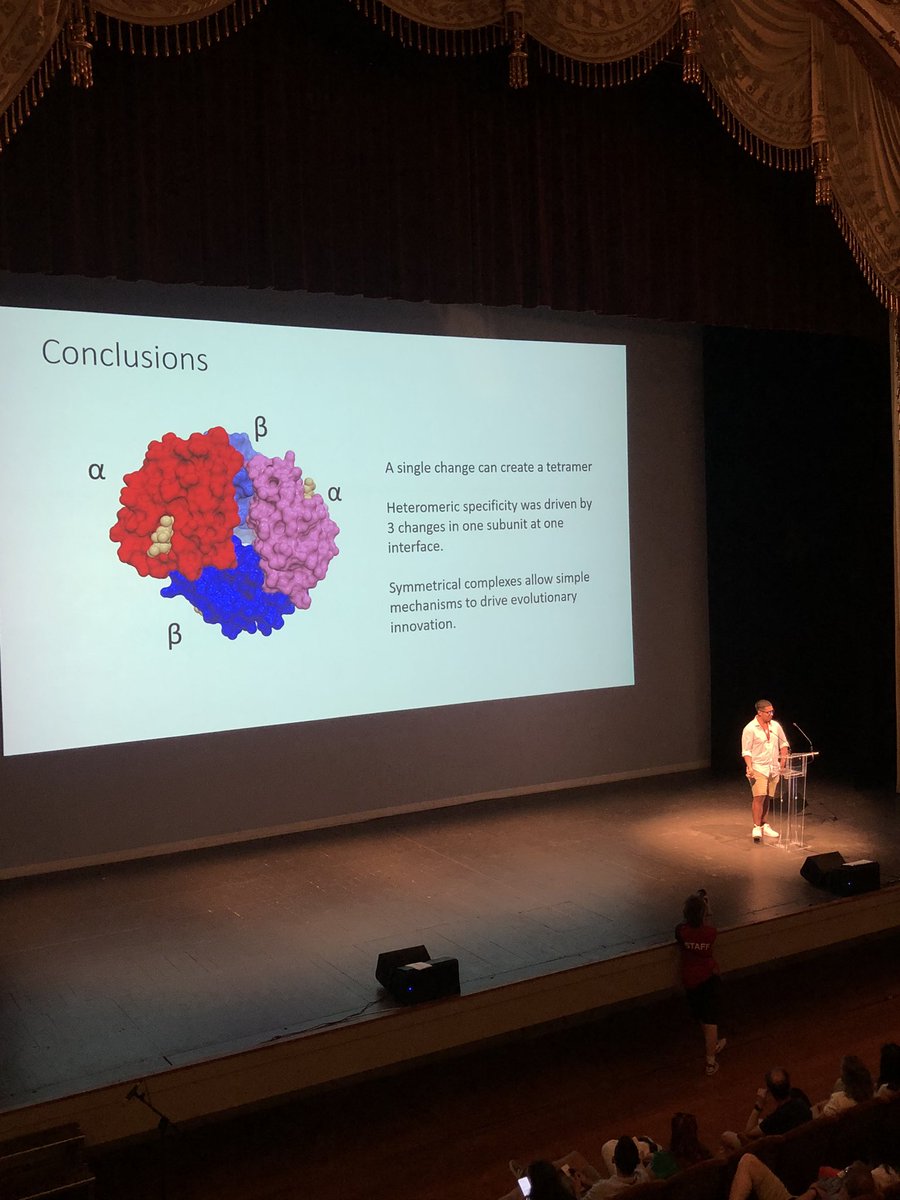 Fabio Cortesi (@fcortesi) on Twitter photo Fantastic talks at today’s #SMBE23 postgraduate awards. The future of evolutionary science is in good hands 🙌
<a href="/carway2nar/">Carlos Cortez</a> on the evolution of tetramere formation in hemoglobin Fantastic talks at today’s #SMBE23 postgraduate awards. The future of evolutionary science is in good hands 🙌
<a href="/carway2nar/">Carlos Cortez</a> on the evolution of tetramere formation in hemoglobin