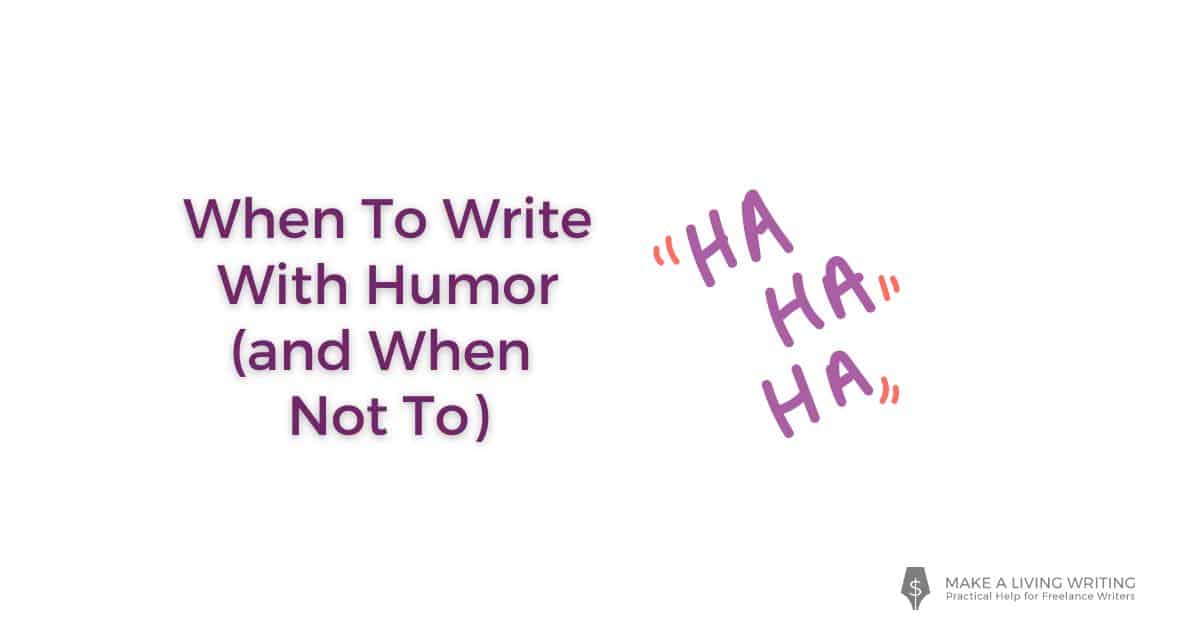 VazoolaMedia's tweet image. New @TiceWrites When To Write With Humor: 5 Things To Consider #writing #articlewriting  dlvr.it/SshKTf