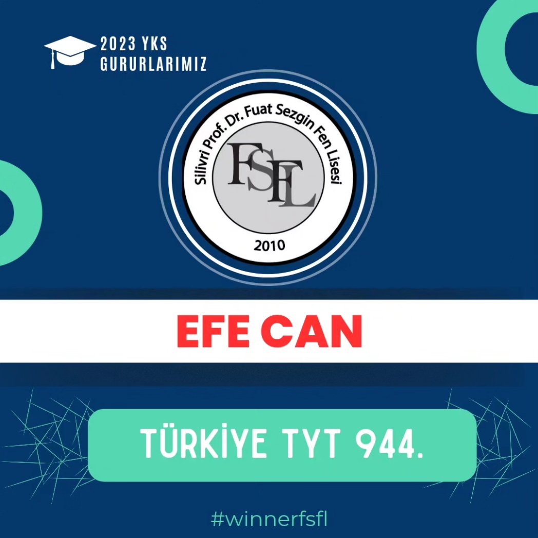 Prof. Dr. Fuat Sezgin Fen Lisesi'nin yıldızları parlıyor ✨

2023 YKS'de adını altın harflerle yazdıran öğrencimiz Efe Can'ı tebrik ediyor, başarılarının artarak devam etmesini diliyoruz. 

#winnerfsfl 🎖️
#fsflliolmakayrıcalıktır ❤️