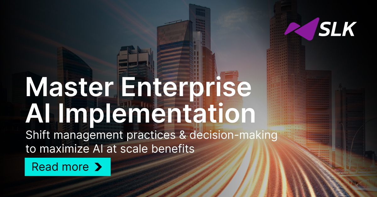 SlkSoftware's tweet image. Organizations need an effective strategy for enterprise-wide AI implementation to avoid business complexities!
Explore best practices for building such an infrastructure: slksoftware.com/blog/ai-ready-…

#AIReadyInfrastructure #DigitalTransformation #BusinessReimagination #SLK