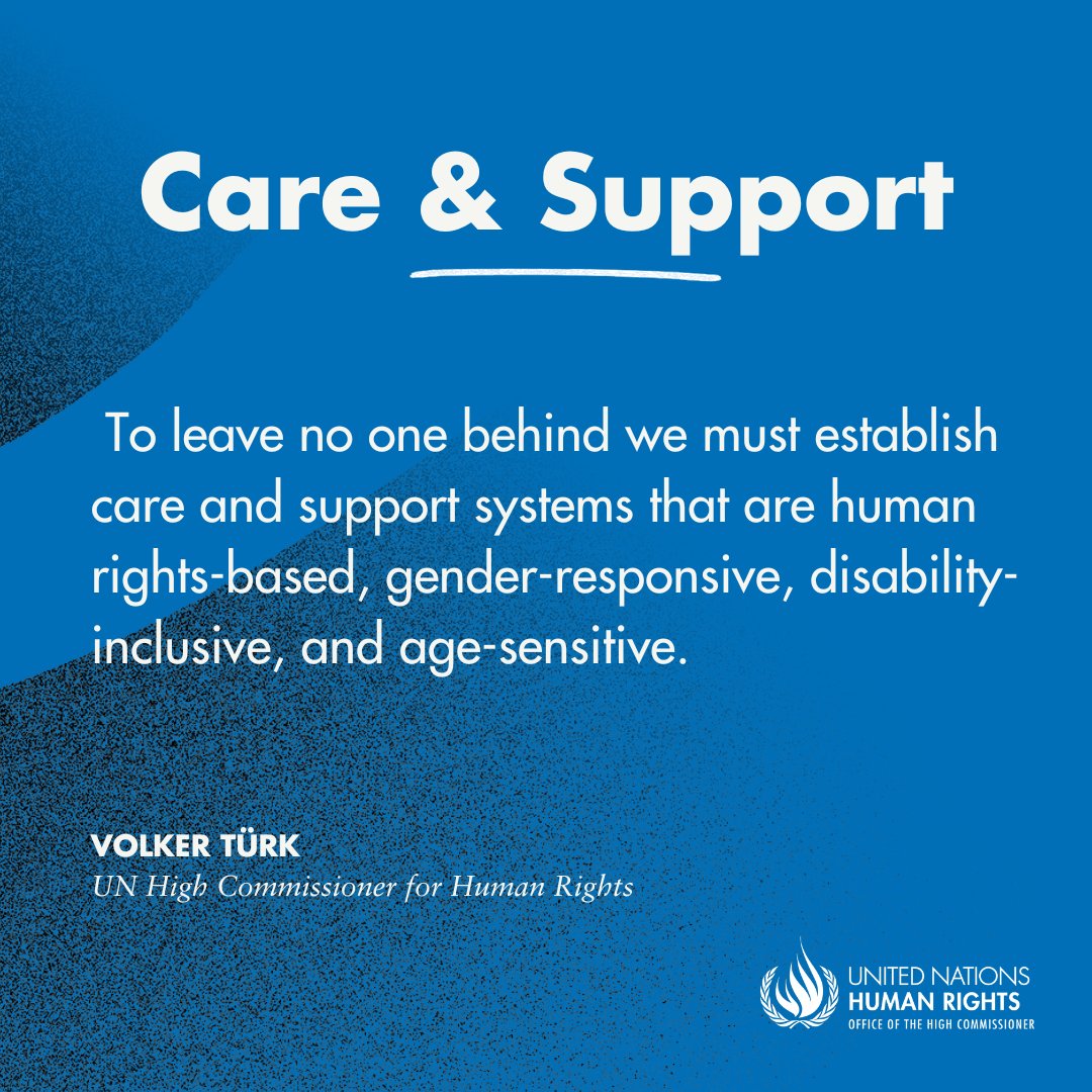 The new Intl Day of Care &amp; Support, just created by <a href="/UN/">United Nations</a> General Assembly, is a powerful message to the world. Care &amp; support are a matter of human rights &amp; key lever for sustainable development.