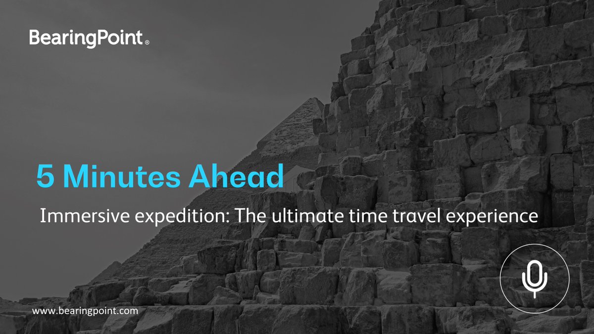 Step into a world of wonders with the latest '5 Minutes Ahead' podcast episode!  We're diving into the fascinating realm of immersive expeditions with Fabien Barati, co-founder and CEO of Emissive. Don't miss our latest episode! bearingpoint.com/en/insights-ev…