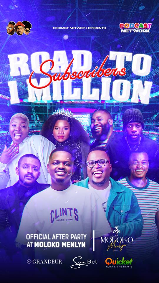 End off your weekend this #MolokoSundays for the Road to 1 Million official after party <a href="/Moloko_Menlyn/">Moloko Menlyn</a>,featuring  <a href="/MacGUnleashed/">MacG 🇿🇦</a> <a href="/Solphendukaa/">Thandubuntu</a> <a href="/Leratokganyago/">leratokganyago</a> <a href="/DJJawz/">DJ Jawz</a> @TMan <a href="/Spontaneous/">Spontaneous</a> @KatMaster @AfroJoe <a href="/Djyeankeyz/">♣Deejay yeankeyz♣</a> <a href="/sbokhuzy/">SBOKHUZY 🇿🇦</a> @PoizonDj
#MolokoMenlyn
<a href="/Thabang_Den/">Thabang</a> @MichelleForbes