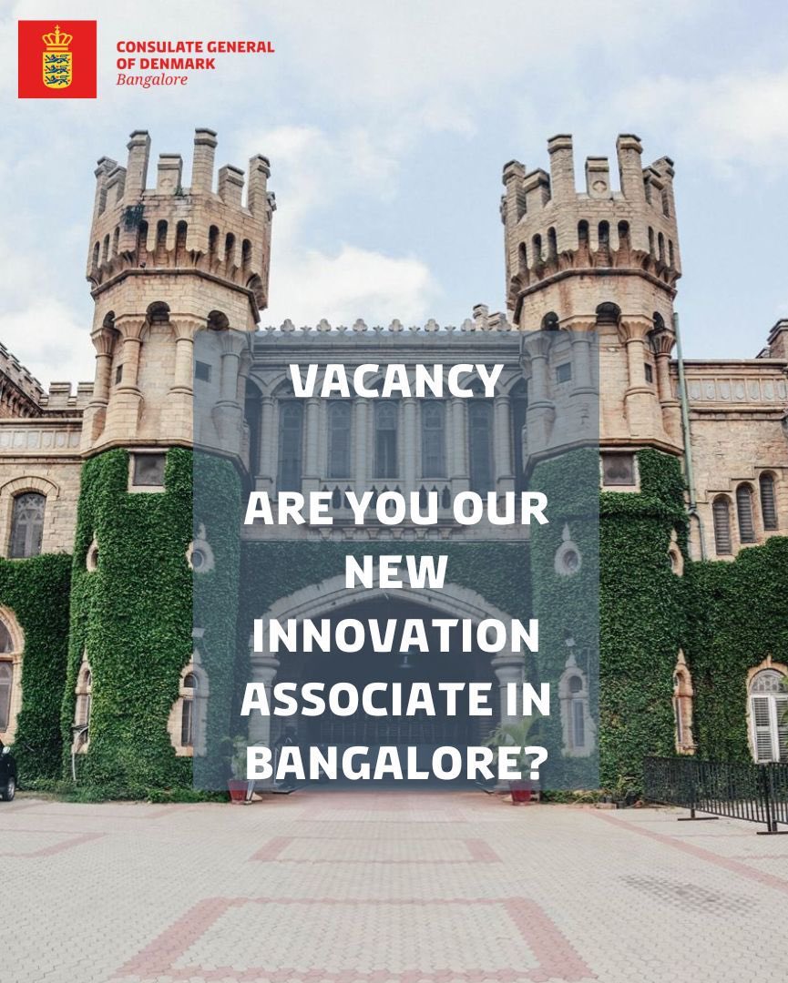 #Wearehiring #DenmarkinIndia 🇩🇰🇮🇳 The Consulate General of Denmark is seeking to recruit a dynamic, positive and pro-active Innovation Associate. Deadline for application: Friday, 04 August 2023 Read more here: lnkd.in/dYw--G-k @ICDKBangalore