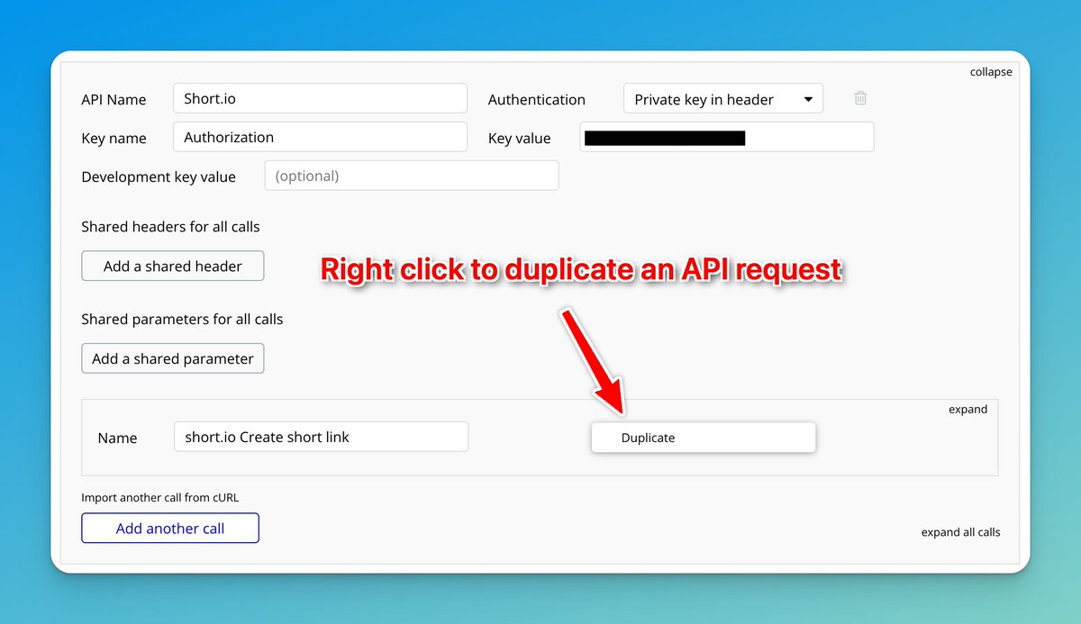 Working with <a href="/bubble/">Bubble</a>'s API Connector? Right click a request to duplicate it. #NoCode