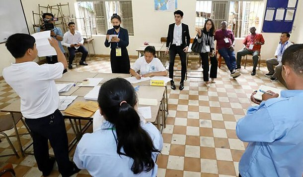 sansavuth1's tweet photo. #CNIE has issued a statement sharing its conclusion on #Cambodia’s National Election process, stressing that the #election was “#peaceful, #fair and #transparent adhering to the international standards of #fairness, #peacefulness, #transparency and #inclusiveness. https://t.co/vl8MeKfFv7