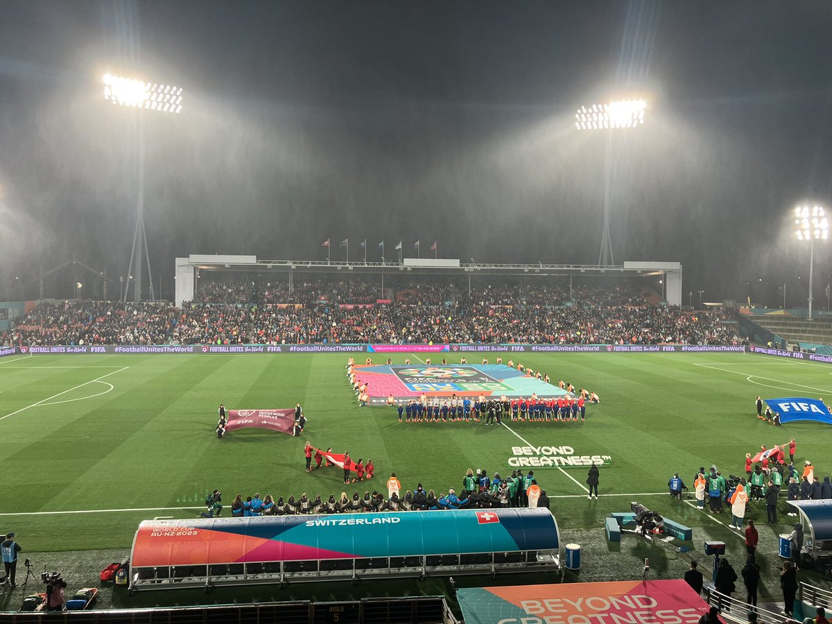 joepearsonstuff's tweet photo. Another cold, wet night in the Tron for Switzerland v Norway #FIFAWWC https://t.co/gmdwxJtyJC