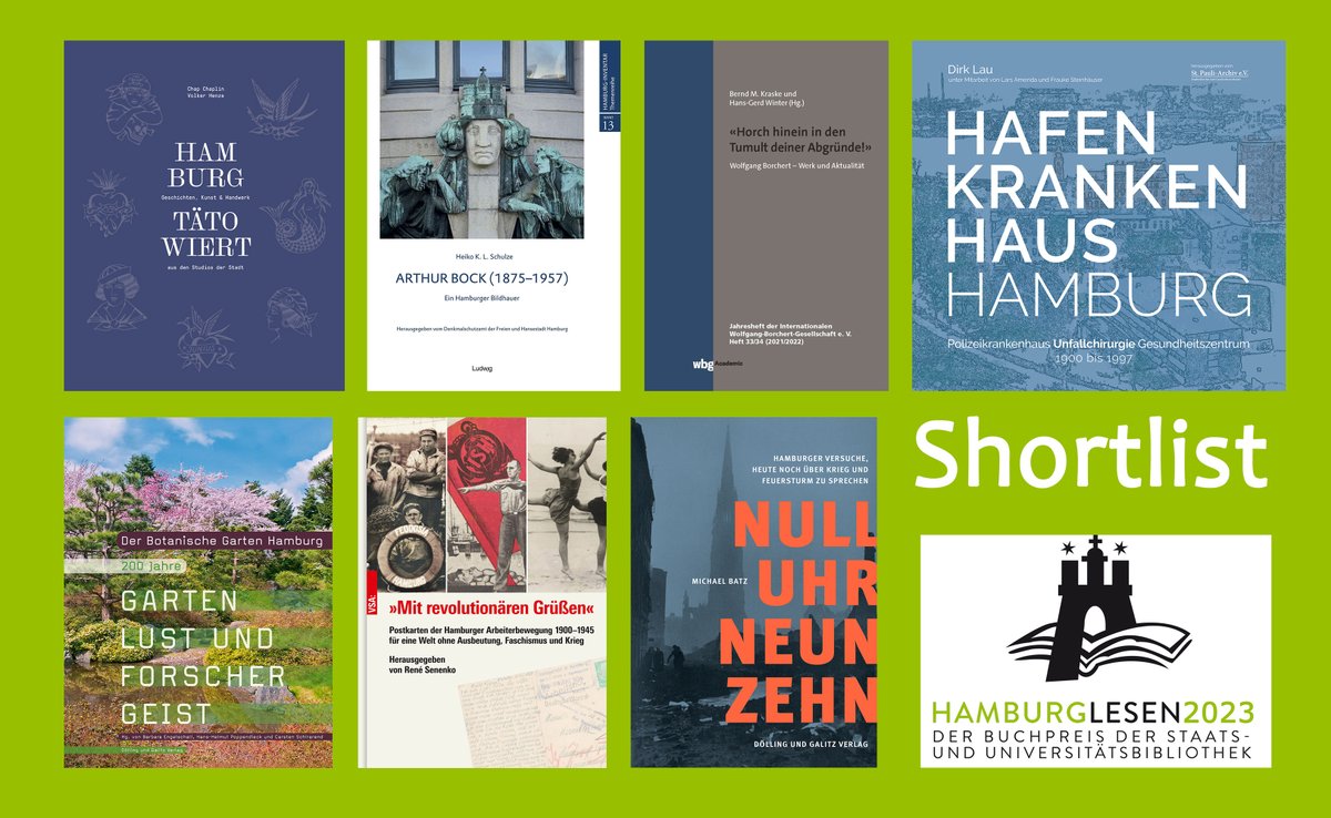 StabiHH's tweet image. Wir haben die Shortlist veröffentlicht! Zum 11. Mal vergibt die Stabi im Herbst den Buchpreis @HamburgLesen an ein Buch der aktuellen “Jahresproduktion”, das sich in herausragender Weise mit dem Thema #Hamburg befasst. Das sind die 7 besten Hamburg-Bücher: blog.sub.uni-hamburg.de/?p=36278