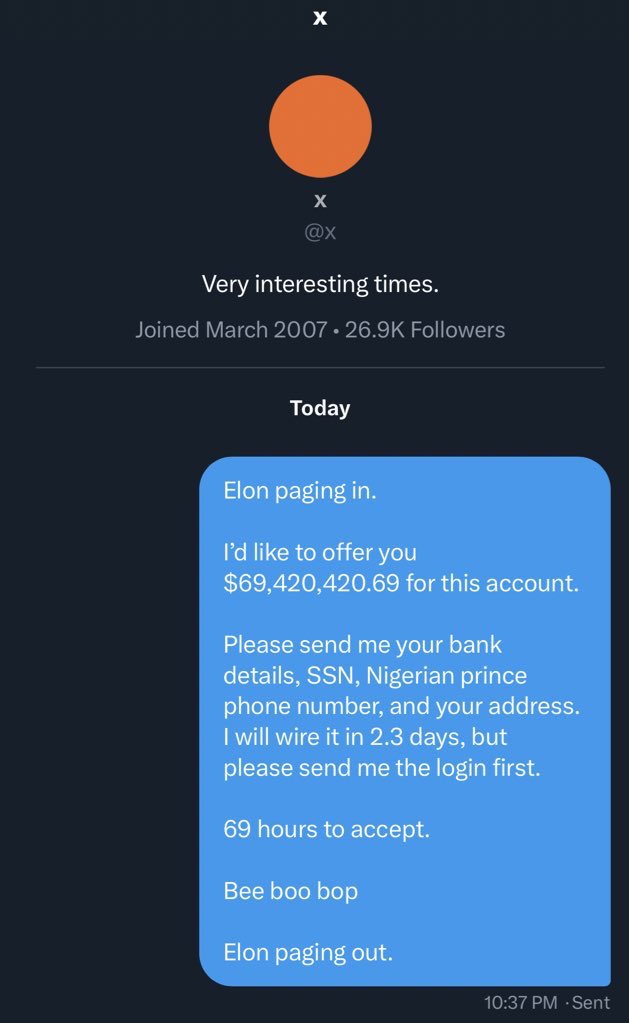 They must accept my offer