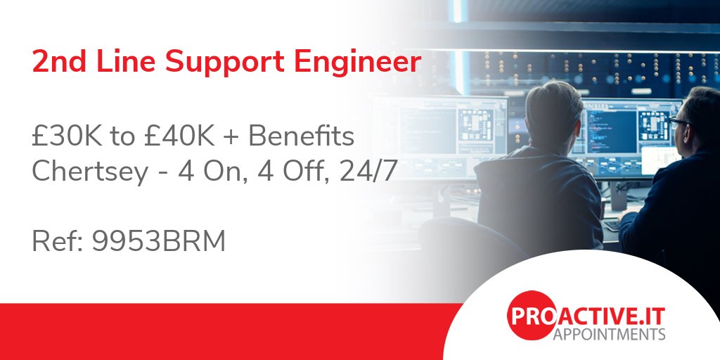 ProactiveIT_UK's tweet image. We are proud to be working alongside a well-respected organisation who have a number of requirements for 2nd line support engineers to join their 24/7 team.
proactive.it/job/2nd-line-s…
#ActiveDirectory #XenApp #VMWare #vSphere