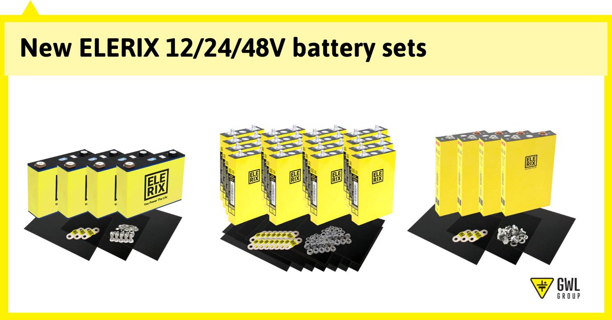 Save up to 85 EUR and a lot of your time and nerves with our new ELERIX battery sets. At ➡️ bit.ly/ELERIX-12-24-4…, choose 12, 24, and 48V #LFP sets with capacities of 1.2 to 7.6 kWh.
Get the advantages of a modular system: full repairability, variability, and longer lifetime.