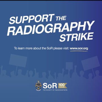 I stand in solidarity with my @SCoRMembers colleagues striking today. 
We are facing a staffing crisis. This is about patient safety. 
No one else can cover our work.
Unfortunately my trust were 6 votes short. 
#radiographersstrike #saveourNHS #NHS