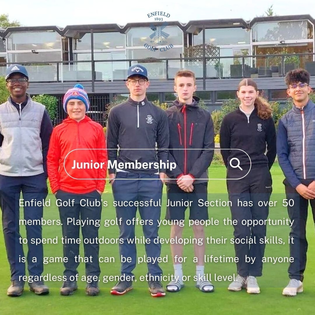 Our Junior Section encourages mentoring &amp; helps young people to make friends, manage their emotions &amp; maintain a positive outlook.

For more information, visit the website enfieldgolfclub.co.uk

#enfieldgolfclub #enfield #golf #golfer #golfing #golfstagram #golflife #golfswing