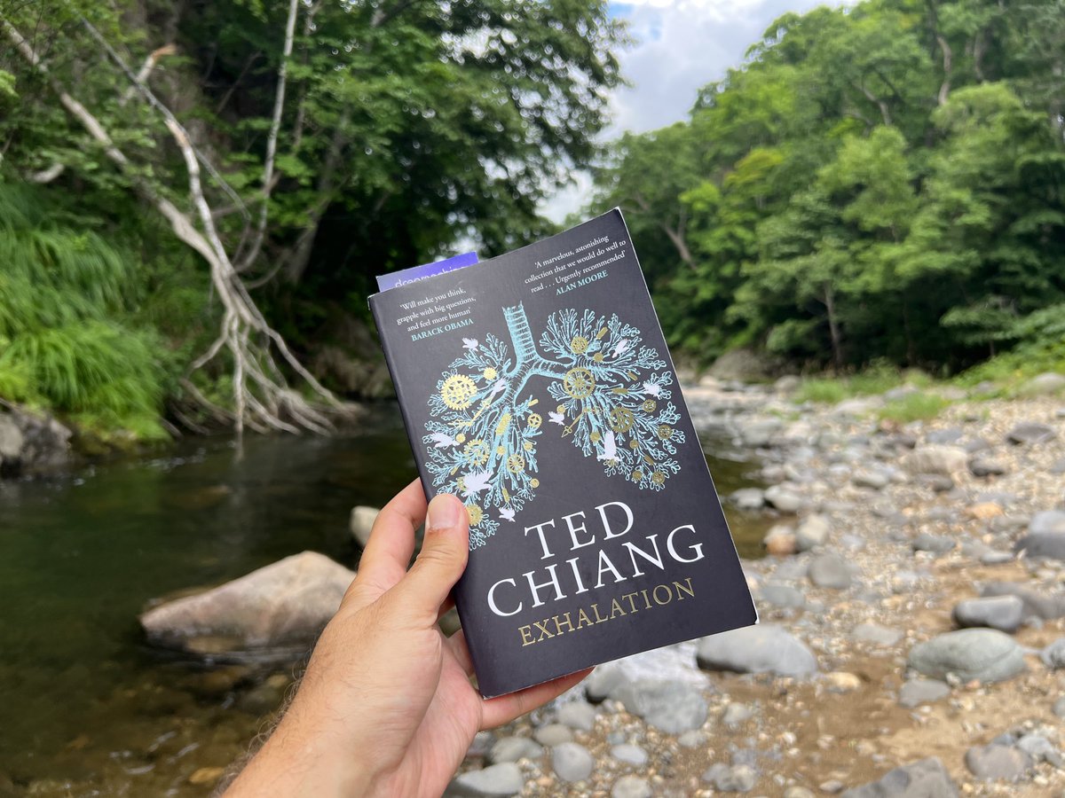 Not a bad place to read a bit of Ted Chiang’s brilliant Exhalation in preparation for our conversation on Friday afternoon, as part of #ALIFE2023 in Sapporo 2023.alife.org/programme/publ…