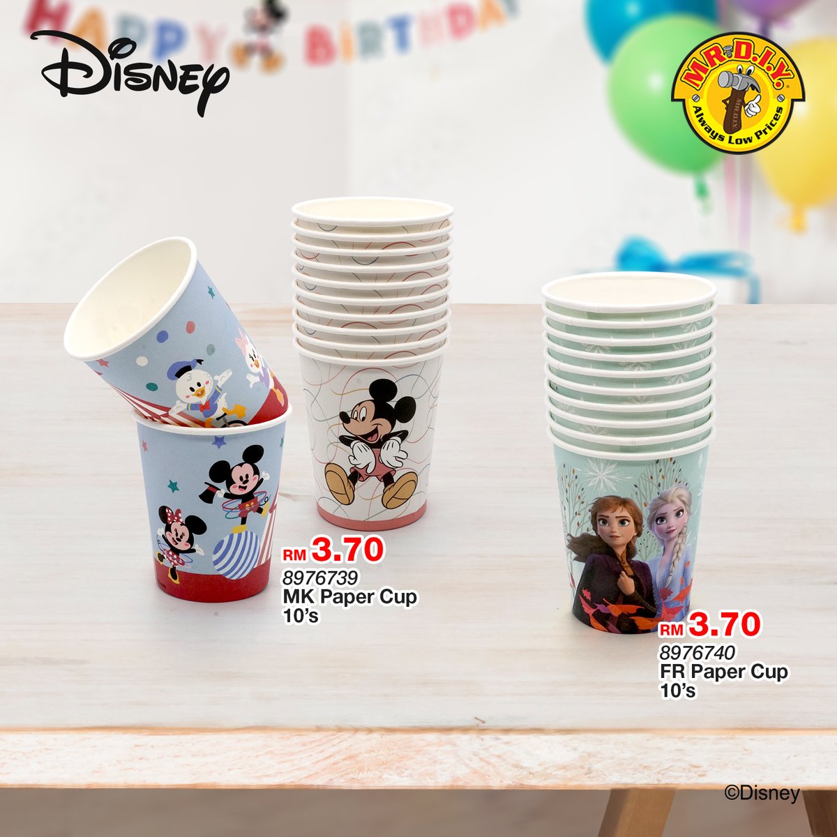 mrdiyMY's tweet photo. Join the magic! 🎉✨ Celebrate in Disney style with our enchanting party items, where dreams come true and memories are made! 🎂🎈
8976739-6762 Disney Party Items - RM2.90 onwards
#MRDIY #AlwaysLowPrices #MRDIYxDisney #Collaboration #Disney #AlwaysMagical #Party https://t.co/GAghIHissI