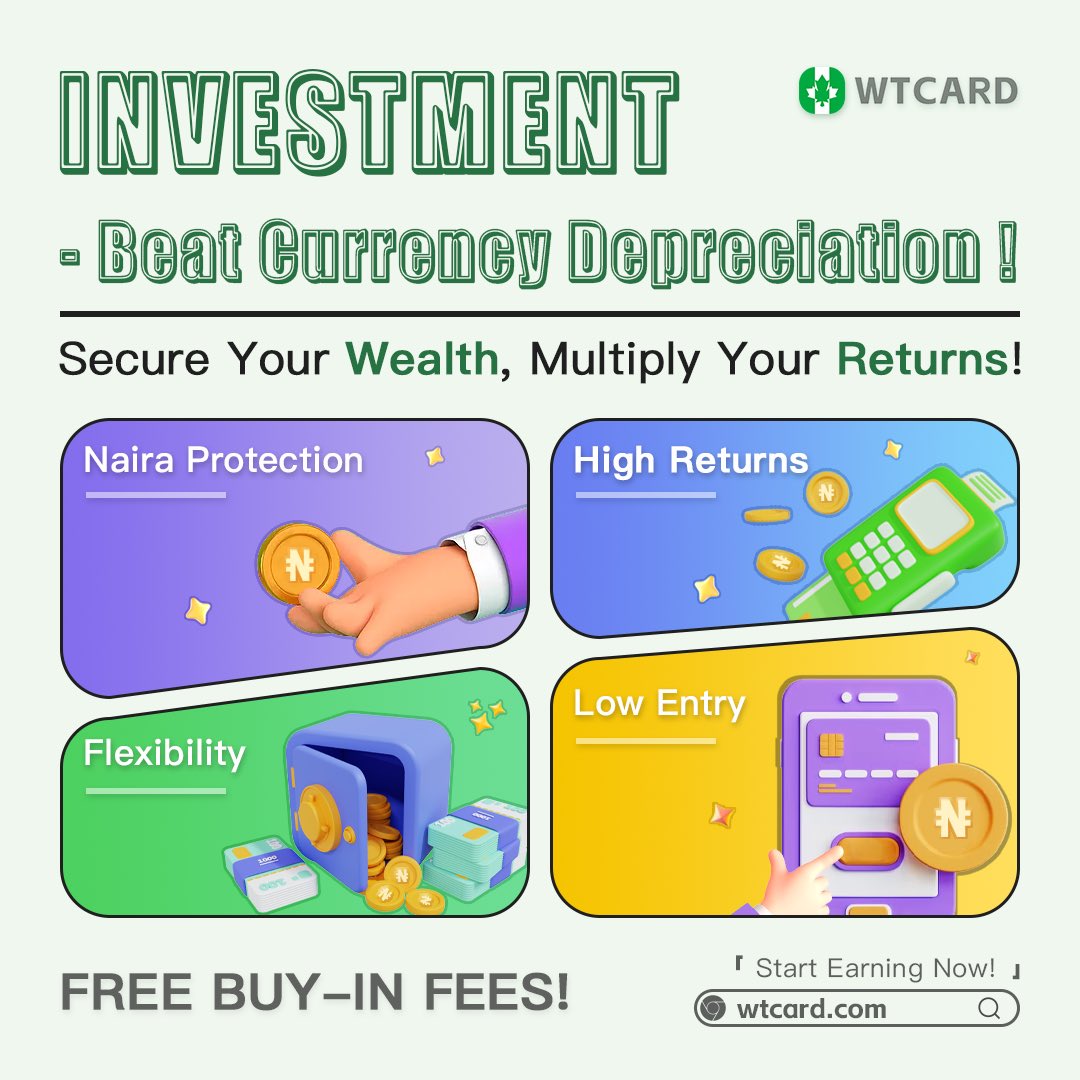wutong210601's tweet photo. The INVESTMENT will come tomorrow
💹 Your Shield Against Currency Depreciation! 💹
💼 Protect Your Money from Depreciation
🎁 Enjoy Zero Purchase Fees for the First Month! 🎁
💡Click link now to understand
https://t.co/piHMfxpMgO

#Bitcoin #BTC #WTinvestment #WTcard #giftcard https://t.co/j2OYIdFUbv