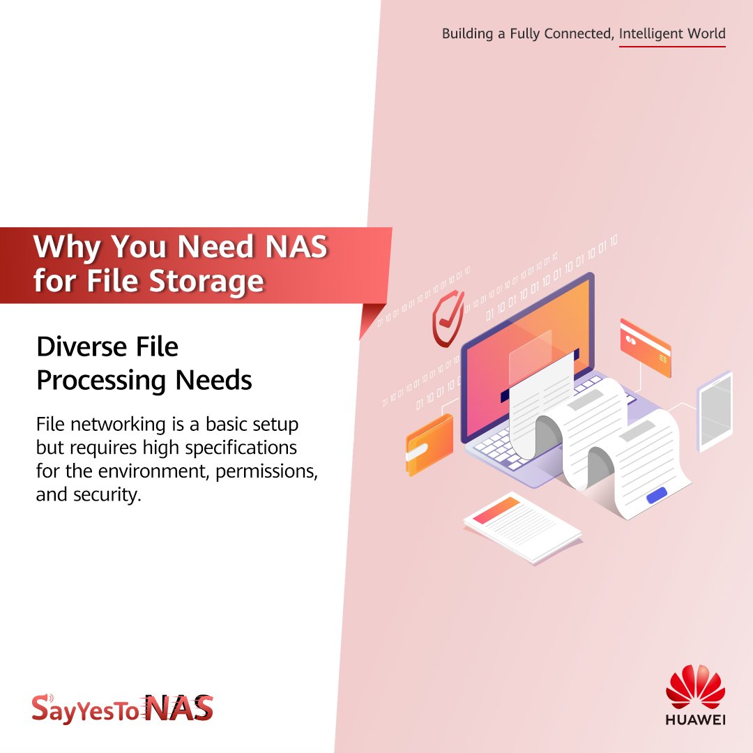 Huawei_ME's tweet photo. Struggling to meet evolving file processing needs? Let Huawei's #OceanStorDorado #AllFlash #NAS ease the process with intelligent layout algorithm for 30% faster file traversal & location. #SayYesToNAS https://t.co/thRP7tRb7V https://t.co/AaC243px9B
