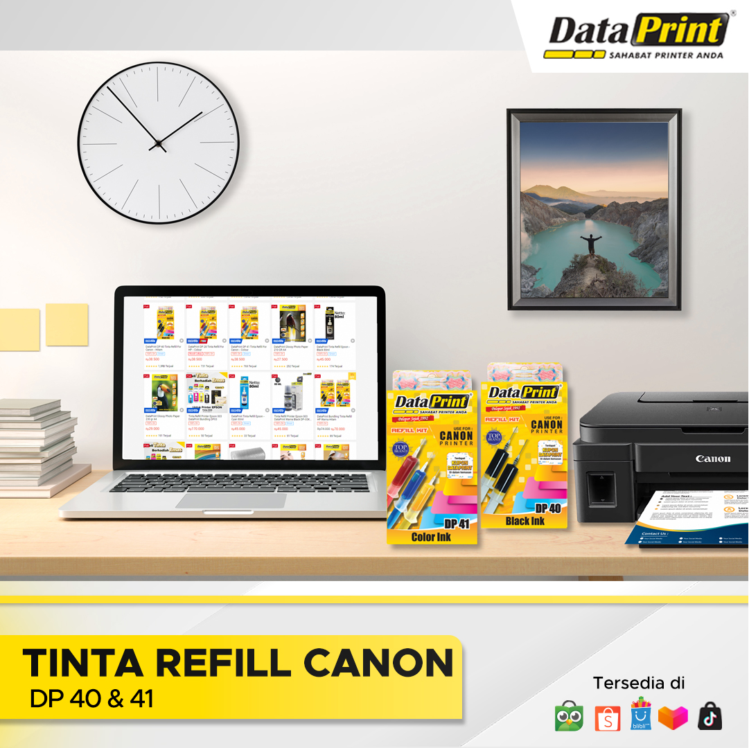 dataprintindo's tweet image. DataPrint Tinta Refill CANON DP40 (black) &amp;amp; DP41 (cyan, magenta, yellow) - Tinta Suntik Original Refill untuk semua tipe printer Canon.

#produk #dataprint #produkdataprint #refillink #tintaisiulang #tintarefil #printer #tintaprinter #tinta #tintacanon #tintarefillcanon