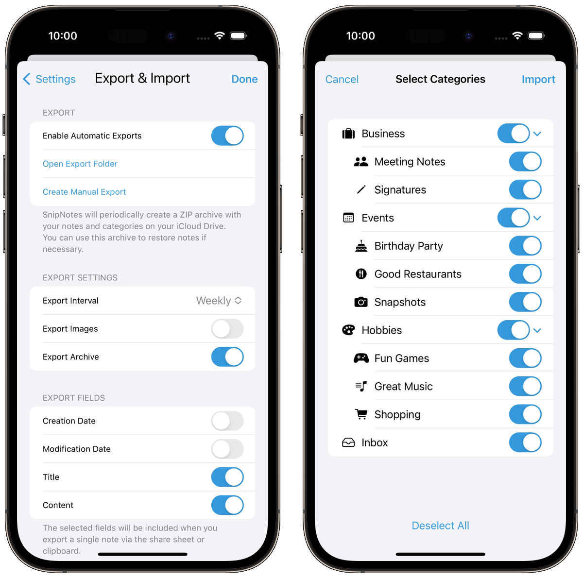 SnipNotesApp's tweet photo. 🌟 SnipNotes 5.1 is now available on the App Store with automatic note backups! 💾

https://t.co/5Y9MmHLzek

SnipNotes will periodically create an archive file with all your notes and save it to your iCloud Drive. (1/3) https://t.co/Xkm4hHdfrS