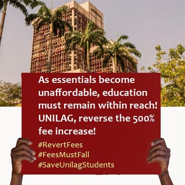 #SaveUnilagStudents
#Revertfees
#Fees