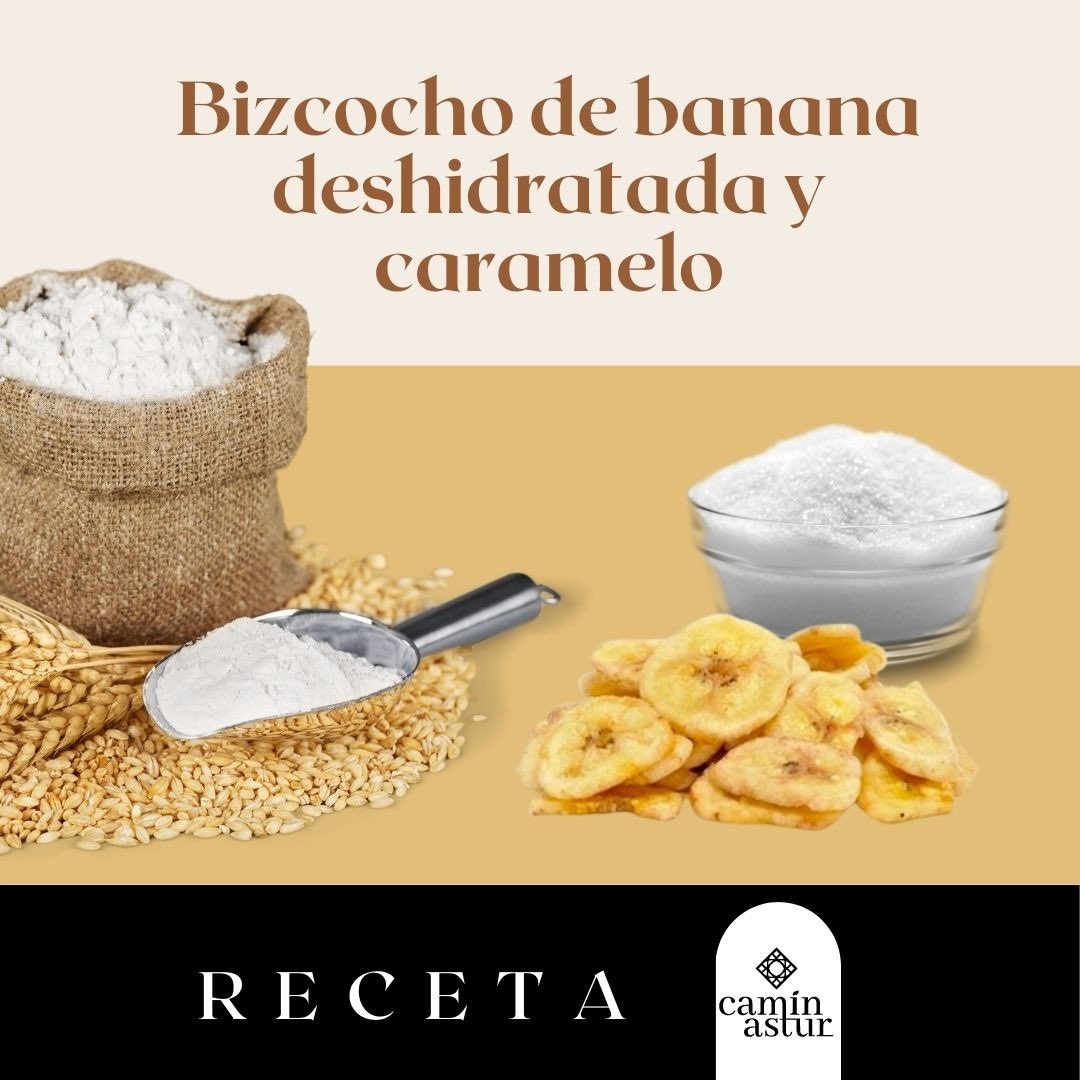 🧑🏻‍🍳Volvemos con otra receta, esta vez un postre para alegrarnos el paladar, un bizcocho de banana deshidratada y caramelo.  Toda la info en nuestro canal de Instagram! y los ingredientes en nuestra web :) ¿Qué tal os ha quedado este postre? Os leemos