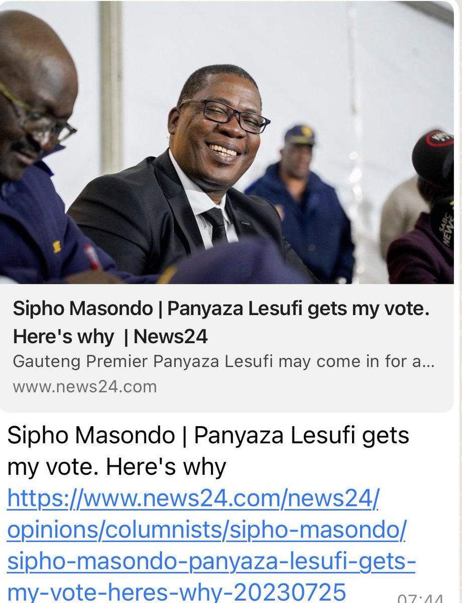 Lesufi's tweet image. I am truly humbled. We will continue to work hard. Less talk, more work #GrowingGautengTogether