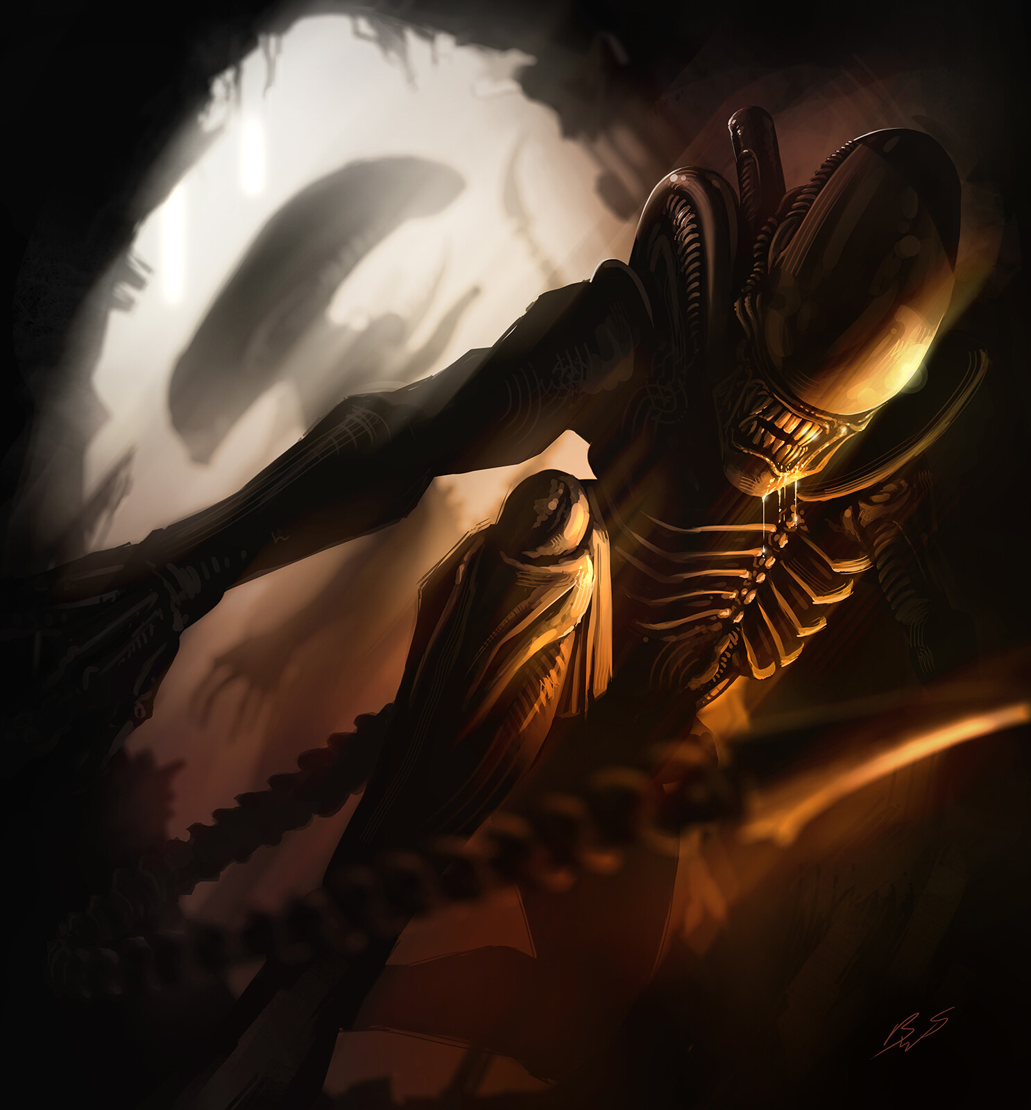 Alien vs. Predator Galaxy on X: This awesome piece of Alien