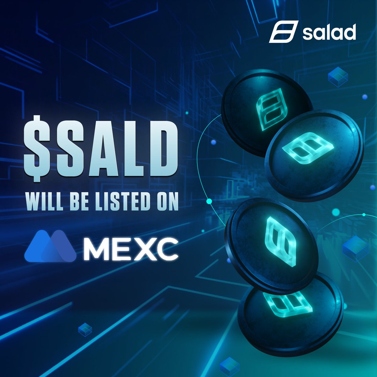 📢 We've got some incredible news to share! 🎉 $SALD will officially list on <a href="/MEXC_Official/">MEXC</a> at 0800 UTC, 26 July!

Our X2E ecosystem is set to revolutionize the Web3 space, and now, you can be a part of this amazing journey!
